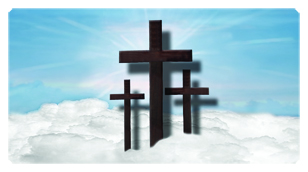 DSC700 106 BL Three Crosses (Clouds) Blue